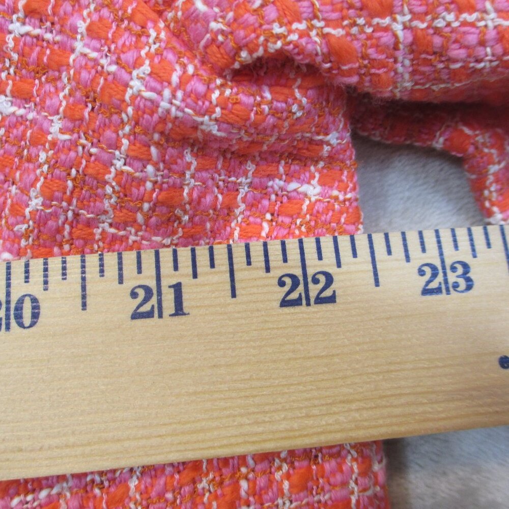 NWT J Jill Womens Blazer Size LP Dahlia Tweed Clementine Fringe Pockets Jacket - Picture 9 of 10